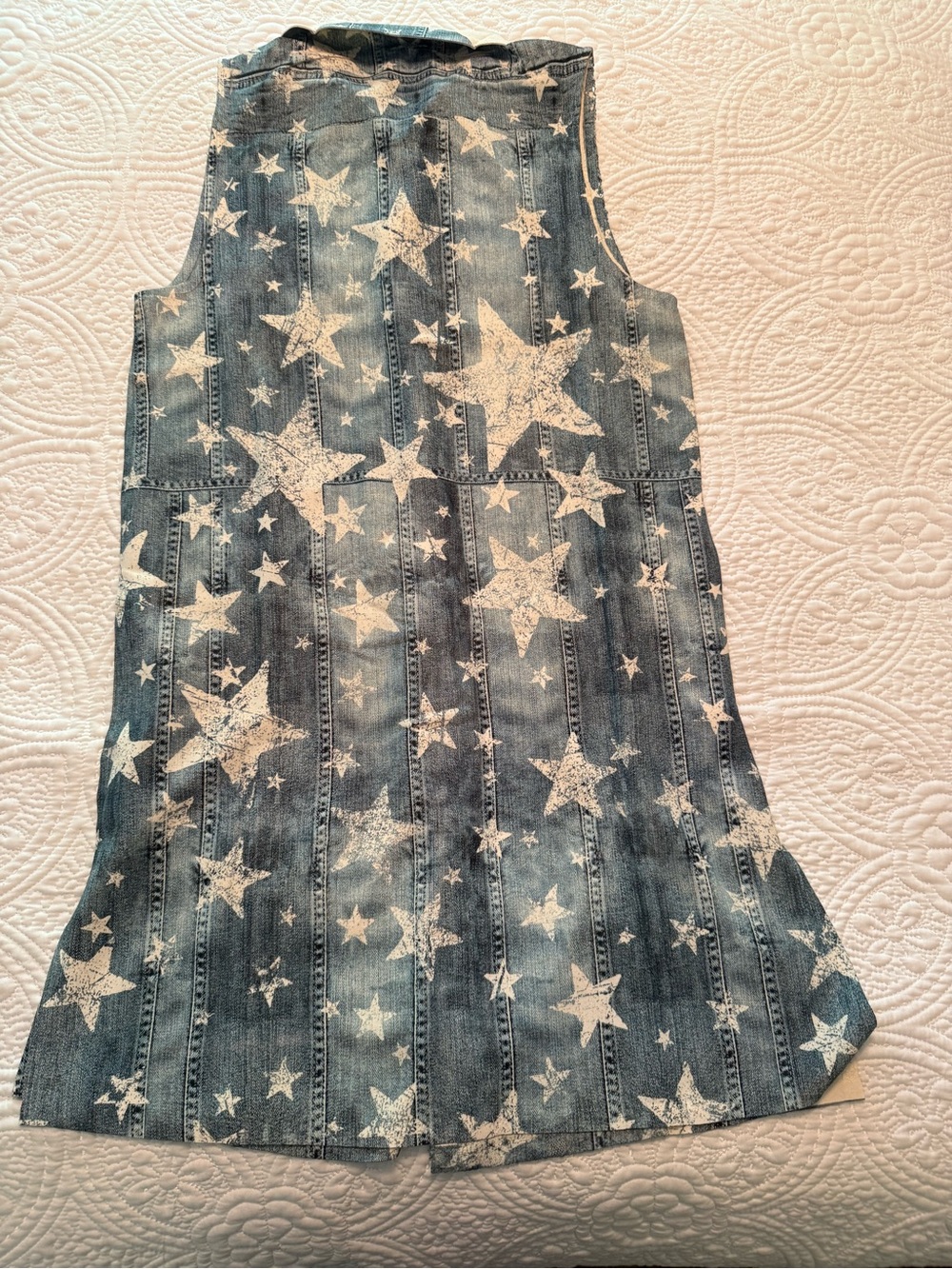 NEW Origami Sleeveless Star-Sequin A-Line Mini Dress in Blue - Picture 4 of 4